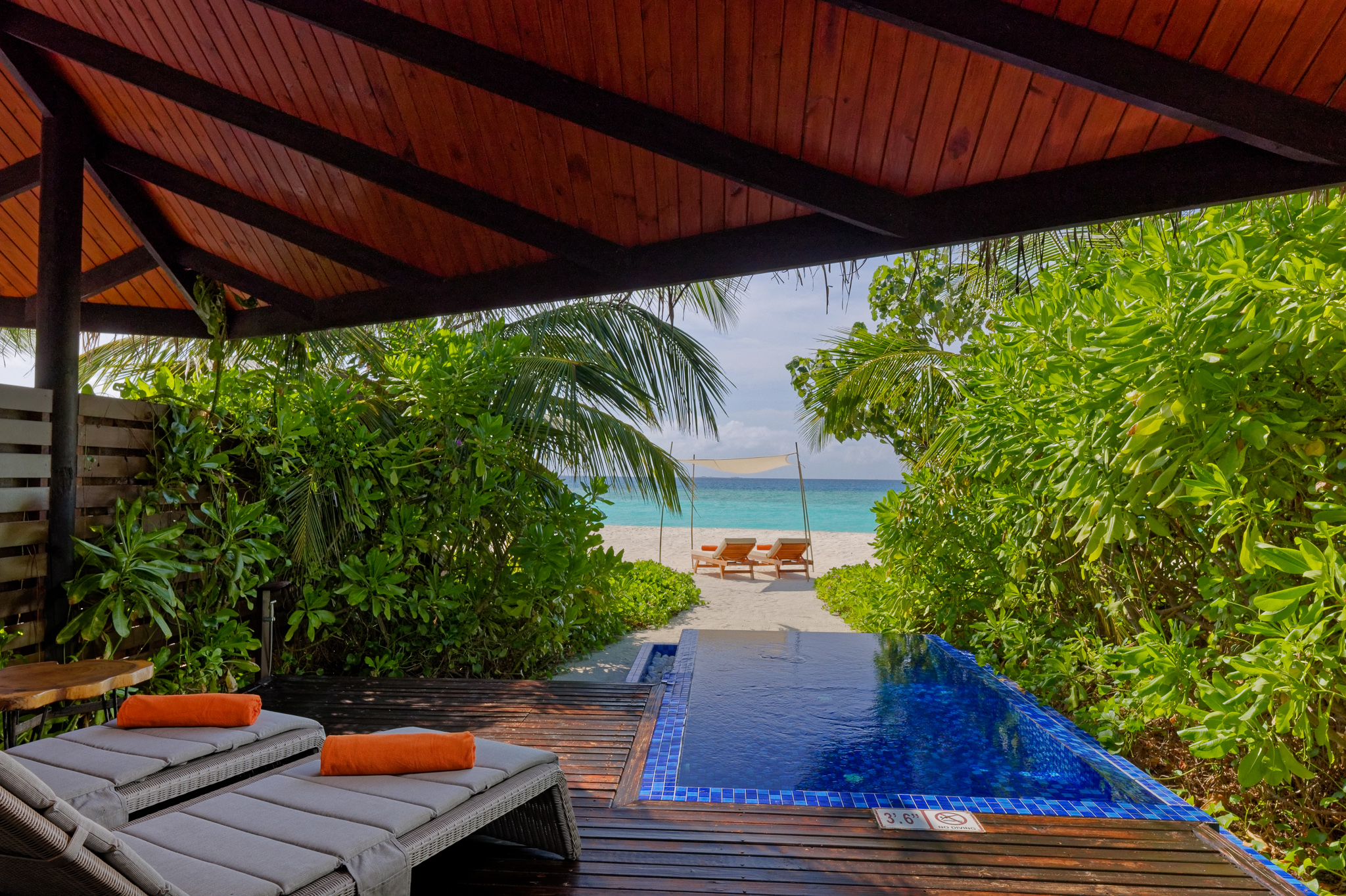 Beach Pool Villa with private deck and pool