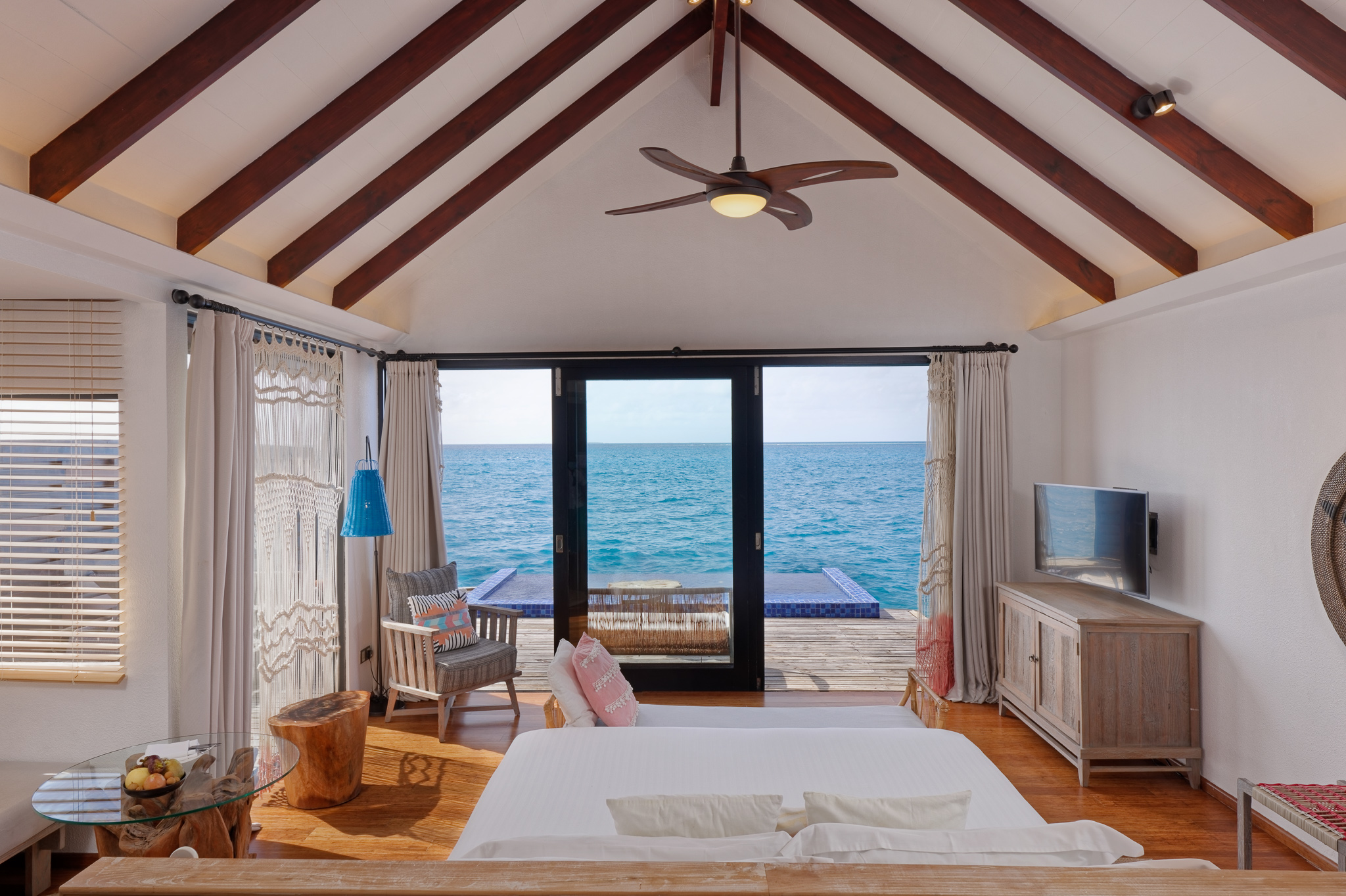 Reef Pool Water Villa Bedroom