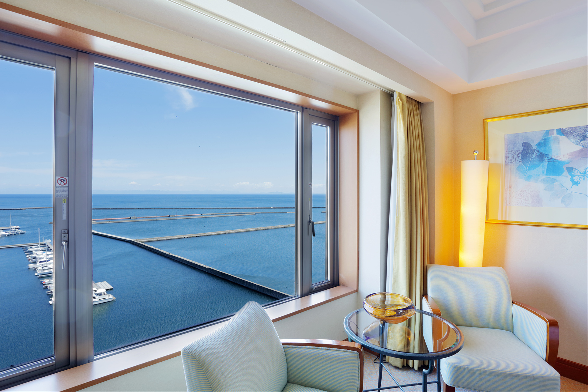 Ocean View from Guestroom of Grand Park Otaru