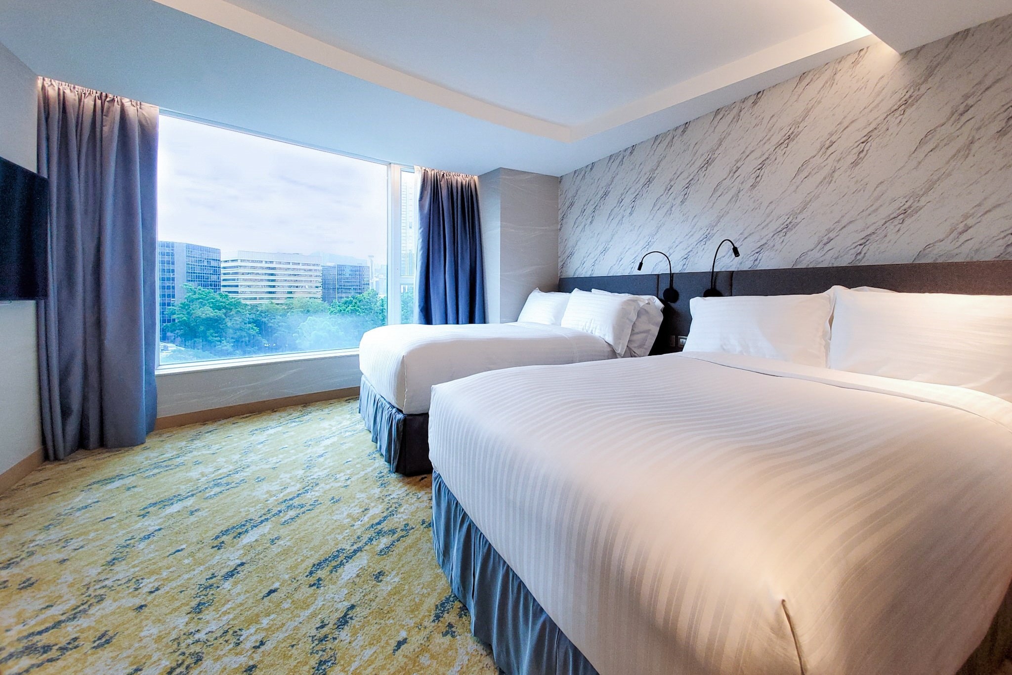 Double Queen Beds at Family Suite of Park Hotel Hong Kong